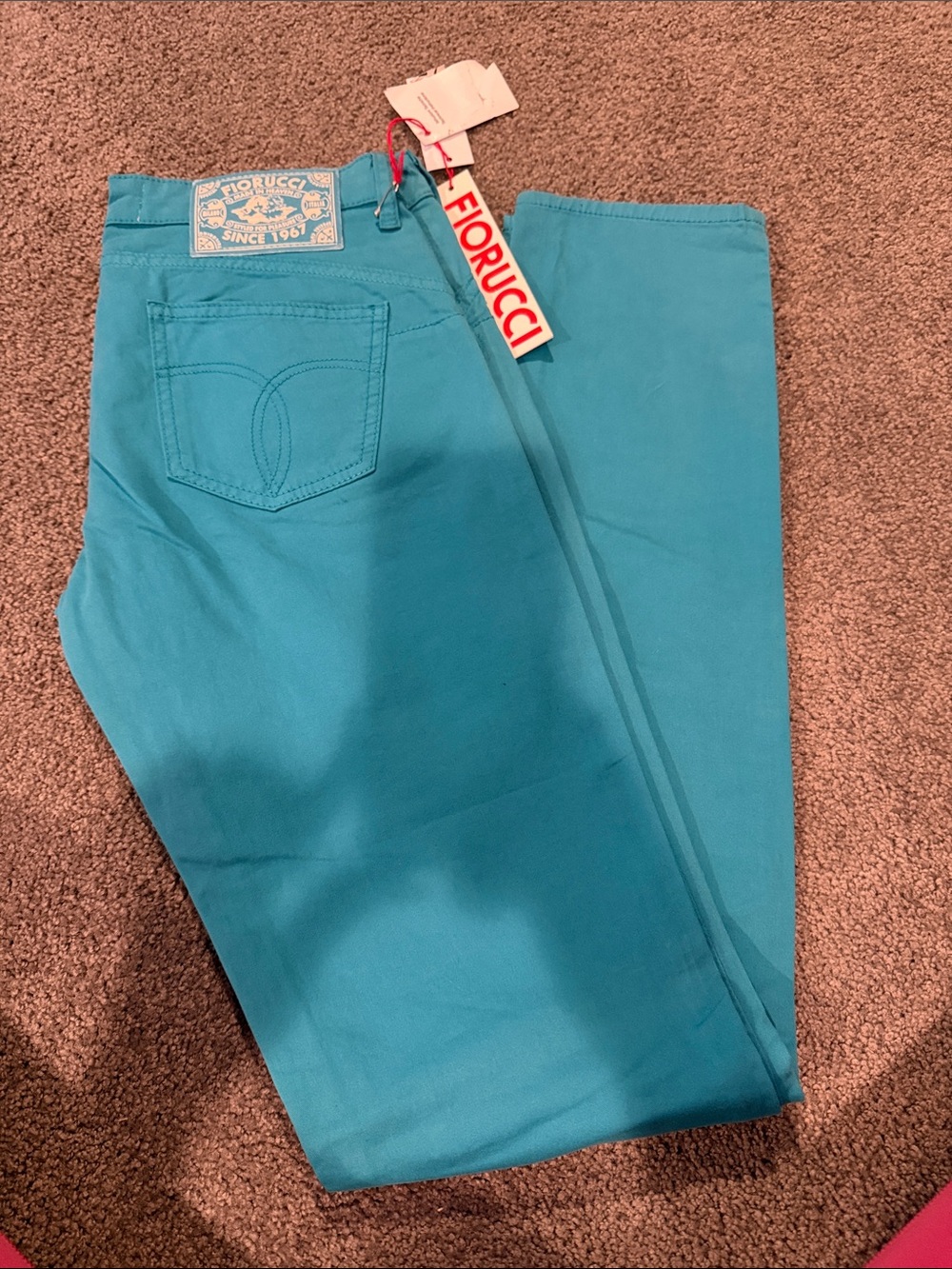 Womens Fiorucci Teal Skinny Women's Jeans